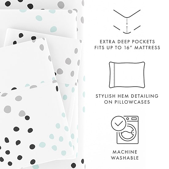 Casual Comfort™ Premium Ultra Soft Microfiber Pattern Sheet Sets