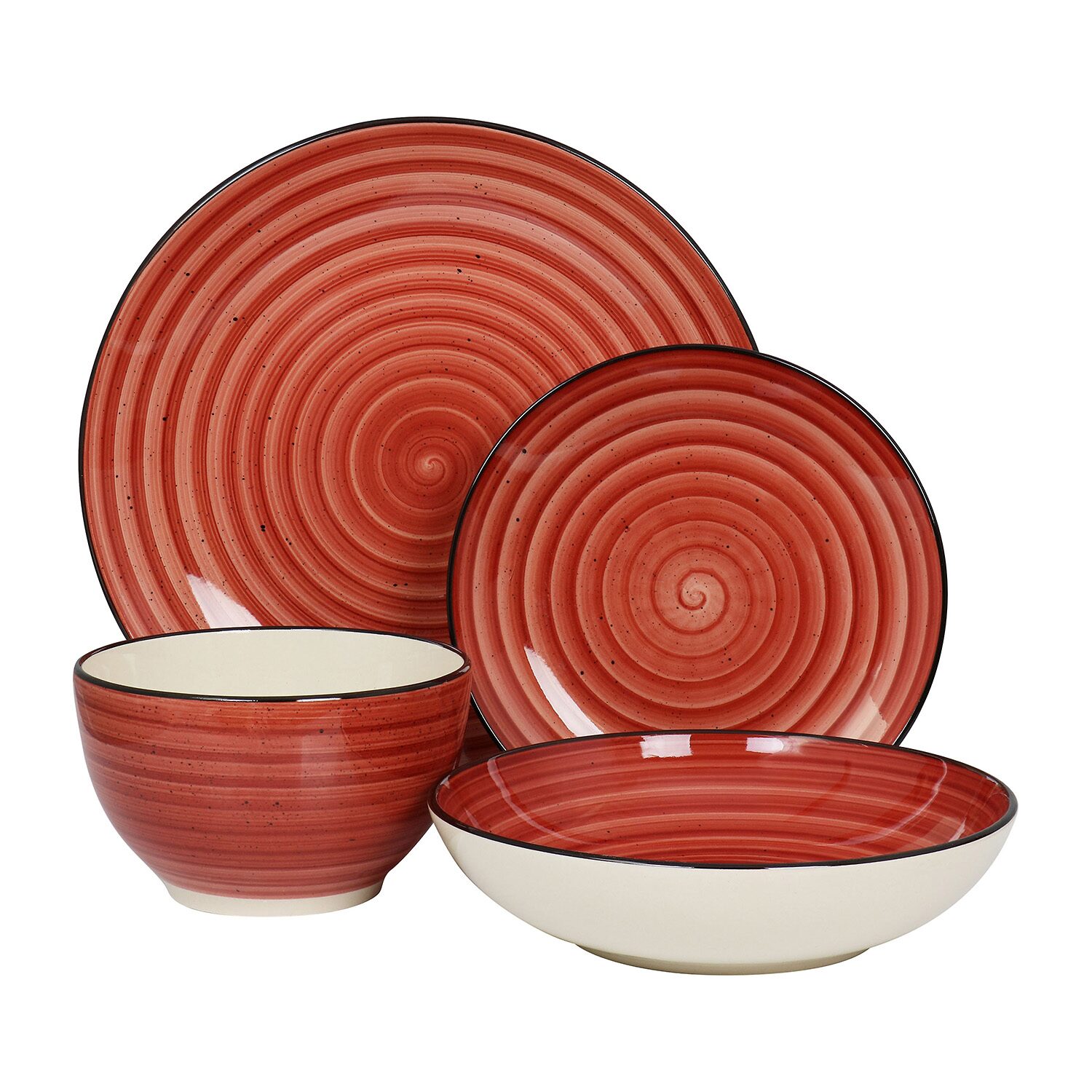 Elama -pc. Stoneware Dinnerware Set