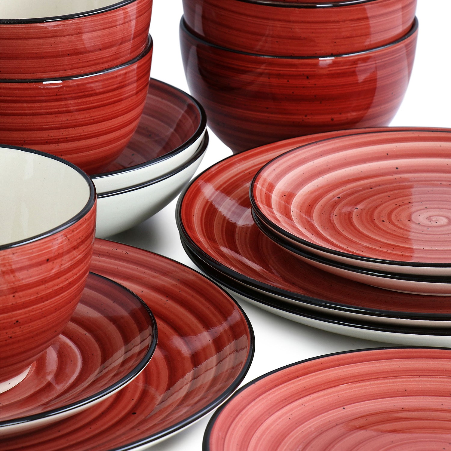Elama -pc. Stoneware Dinnerware Set