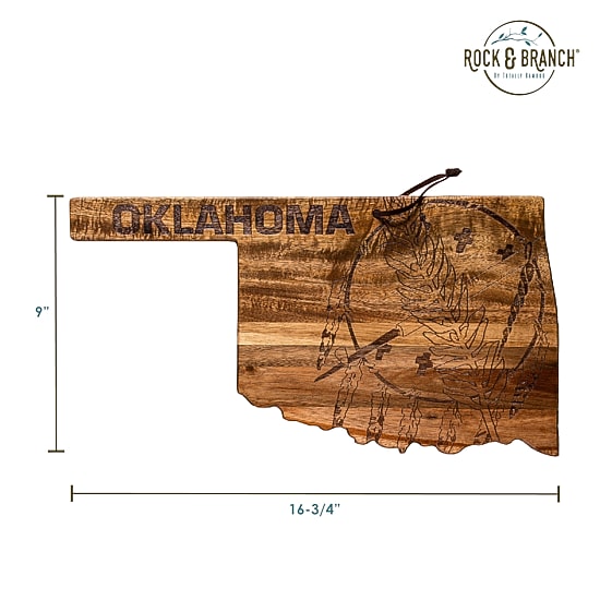 Totally Bamboo Origins State Shaped Serving and Cutting Board