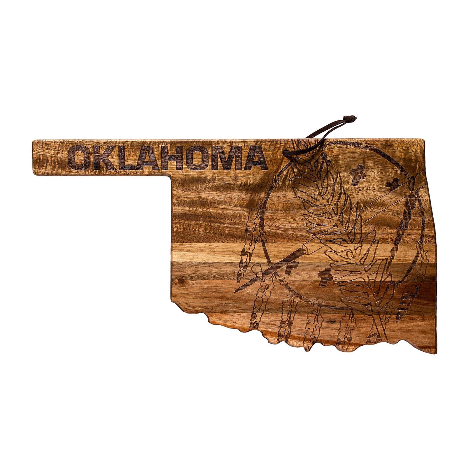 Totally Bamboo Origins State Shaped Serving and Cutting Board