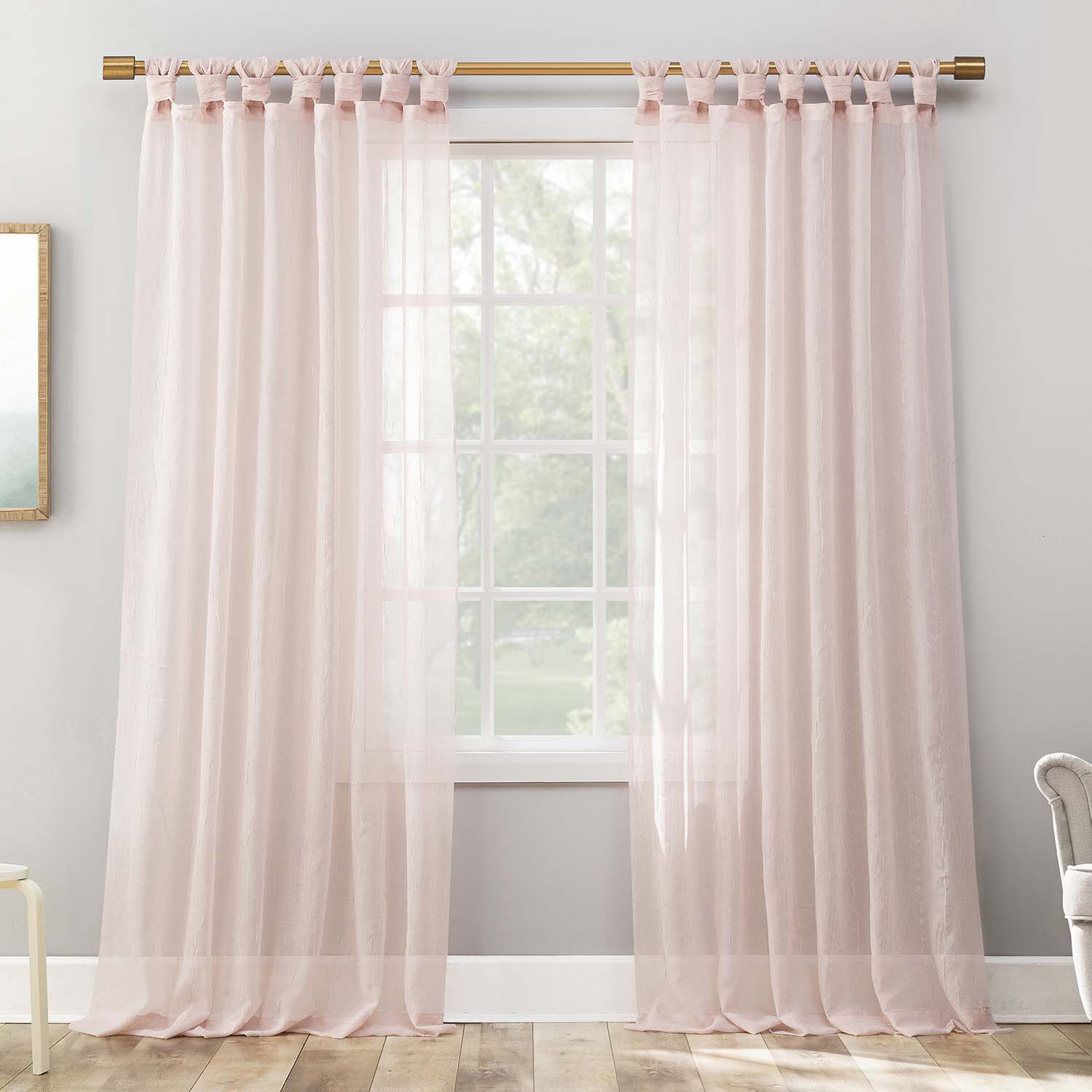 No 918 Krista Tab Top Sheer Single Curtain Panel