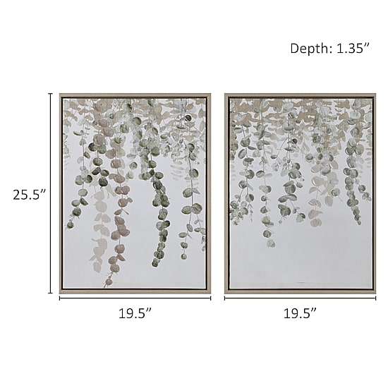 INK+IVY Botanical Waterfall 2-pc. Wall Art Set