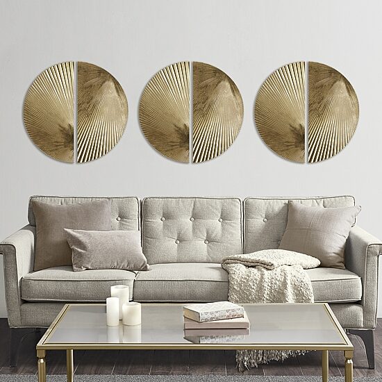 Madison Park 27.5 Radiant Half-Moon 2-pc. Wall Art Set