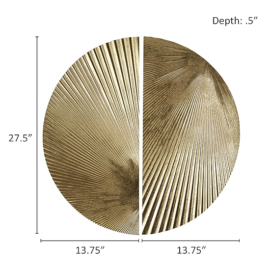 Madison Park 27.5 Radiant Half-Moon 2-pc. Wall Art Set