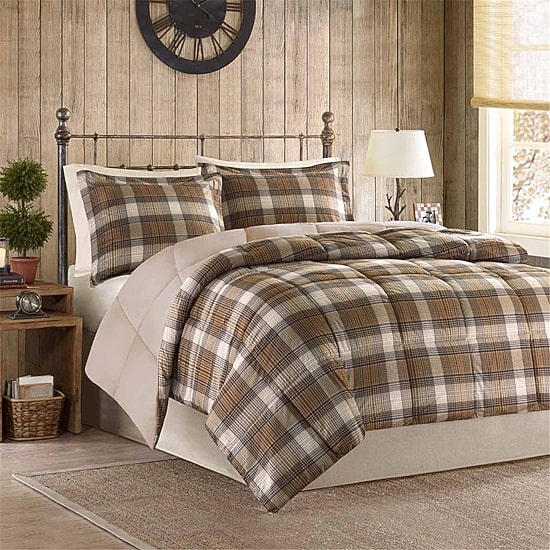 Woolrich Lumberjack Plaid Softspun Down-Alternative Comforter Set