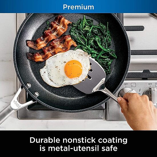 Ninja Foodi Neverstick Premium Hard Anodized 12 Inch Frying Pan