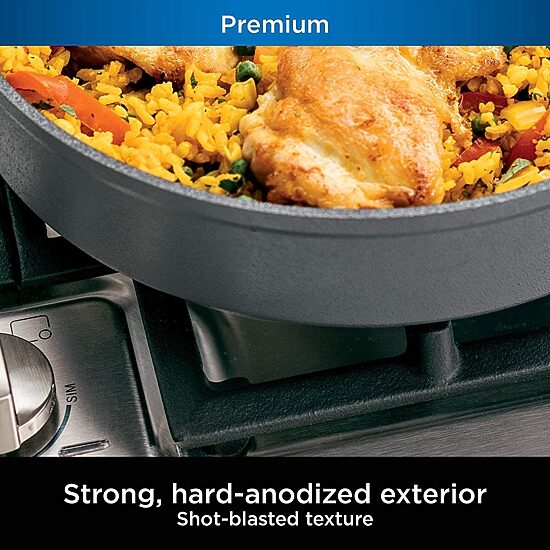 Ninja Foodi Neverstick Premium Hard Anodized 12 Inch Frying Pan