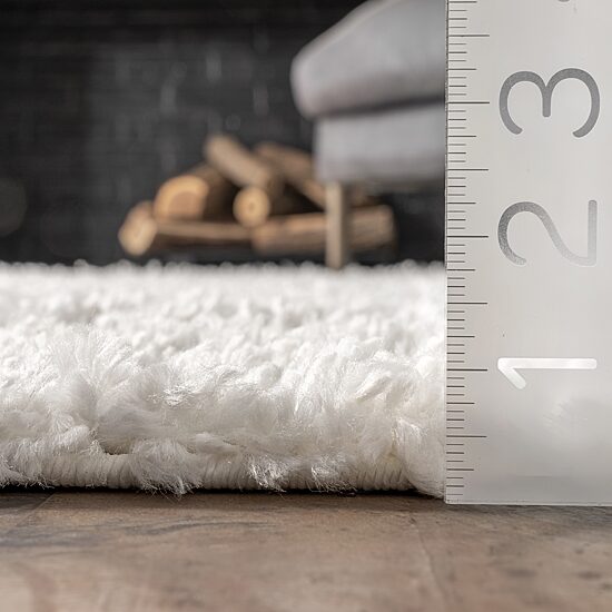 Nuloom Kara Solid Shag Indoor Rectangular Accent Rug