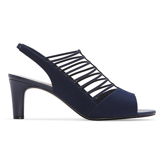 east 5th Neville Womens Round Peep Toe Block Heel Pumps