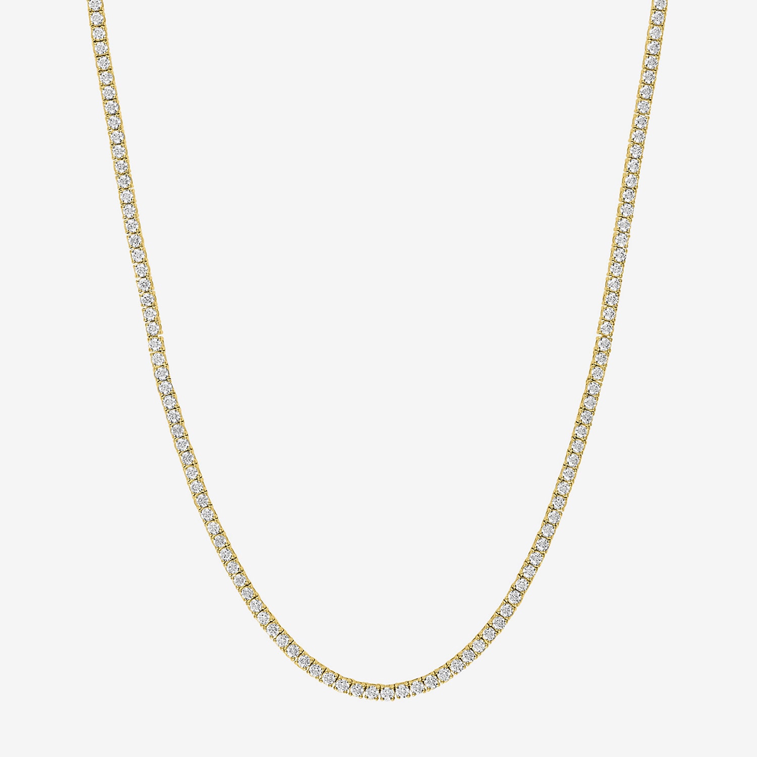 Diamond Addiction 8 Ct.T.W. (G-H / Si2-I1) Womens Lab Grown White 14K Gold Tennis Necklaces