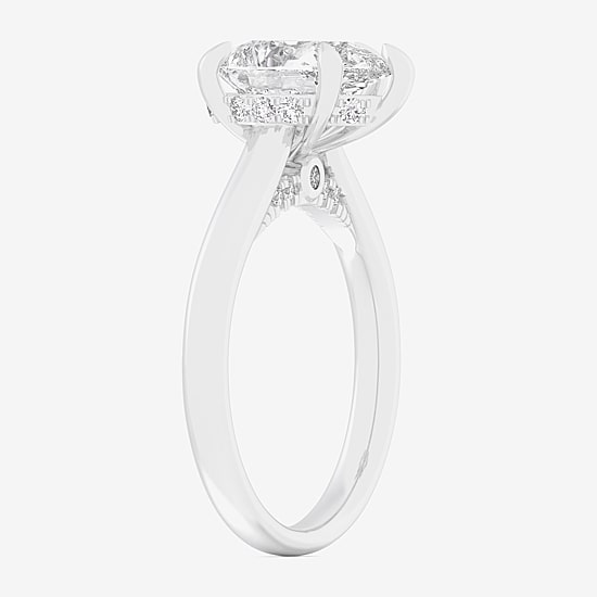 (G-H / Si1-Si2) Womens 2 1/5 CT. T.W. Lab Grown White Diamond 14K Gold Pear Engagement Ring