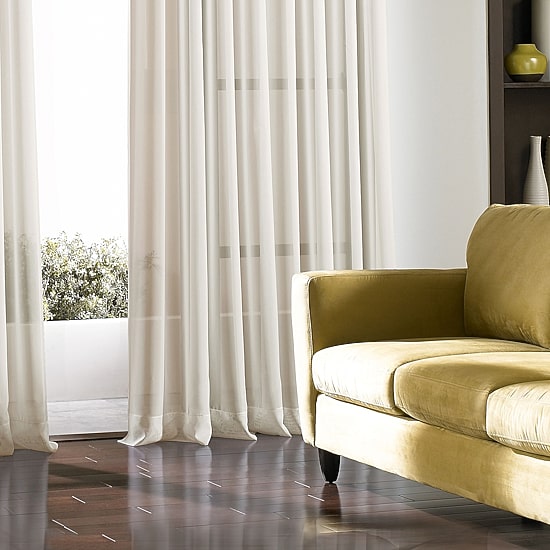 CHF Soho Voile Grommet Top Sheer Single Curtain Panel