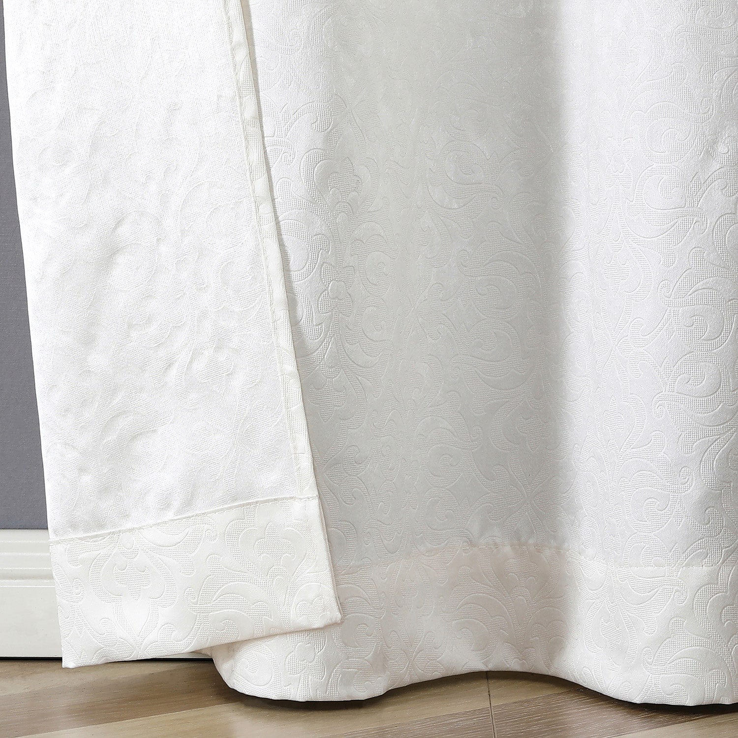 Regal Home Cordelia Grommet Top Energy Saving Embossed Blackout Set of 2 Curtain Panel