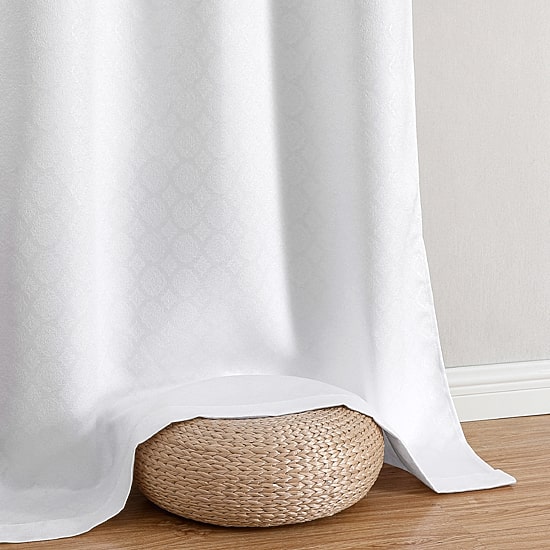 Regal Home Tobias Grommet Top Energy Saving Embossed Blackout Set of 2 Curtain Panel