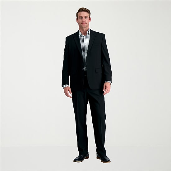 Haggar JMH Premium Stretch Mens Classic Fit Flat Front Suit Pant