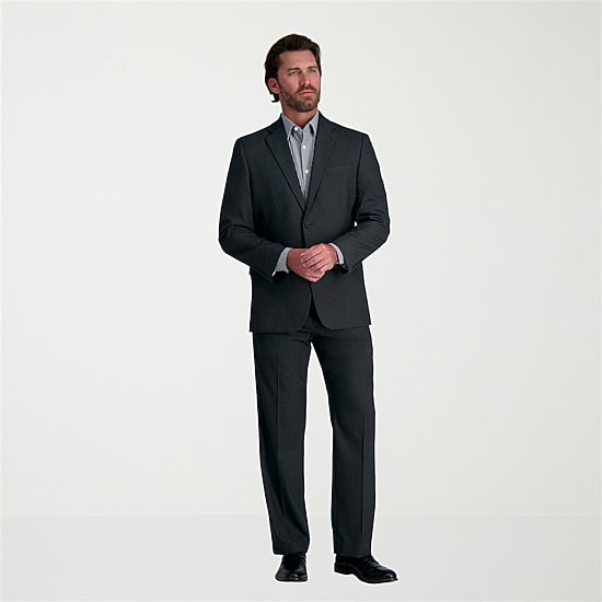 Haggar JMH Premium Stretch Mens Classic Fit Flat Front Suit Pant