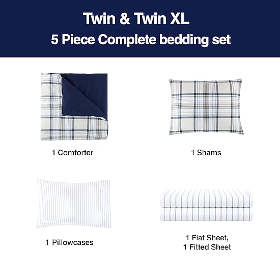Home Expressions Harrison Complete Bedding Set with Sheets