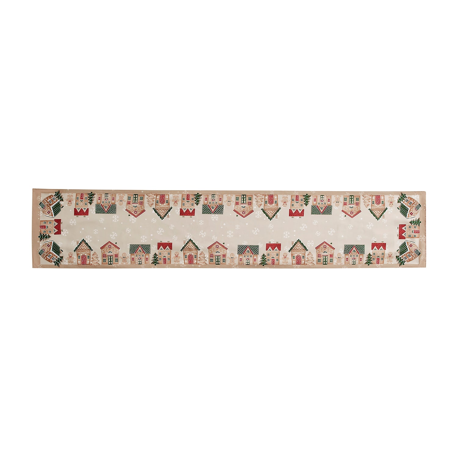 Avanti Gingerbread Village Holiday Table Runner