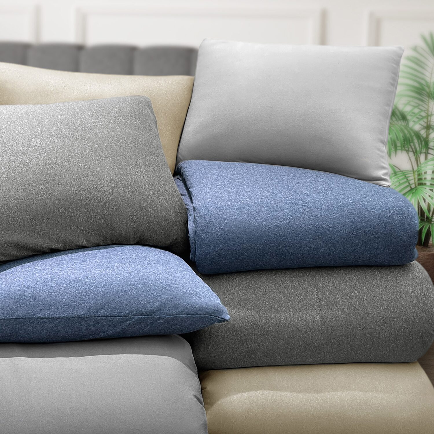 Awesome Home™ Soft Jersey Comforter Set ZZ Top Midweight Reversible Easy Care