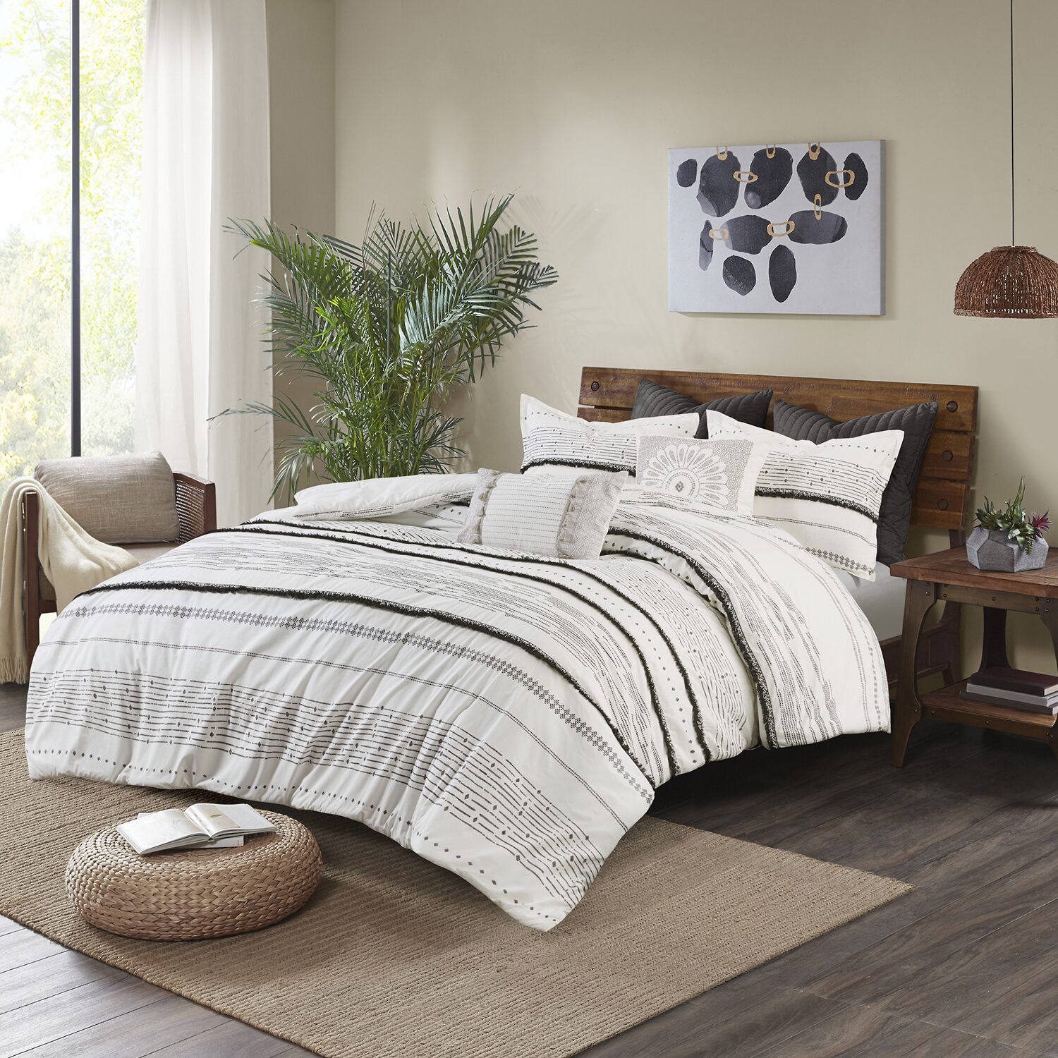 INK+IVY Nea 3-pc. Stripes Comforter Set