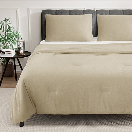 Awesome Home™ Soft Jersey Comforter Set ZZ Top Midweight Reversible Easy Care Comforter Set
