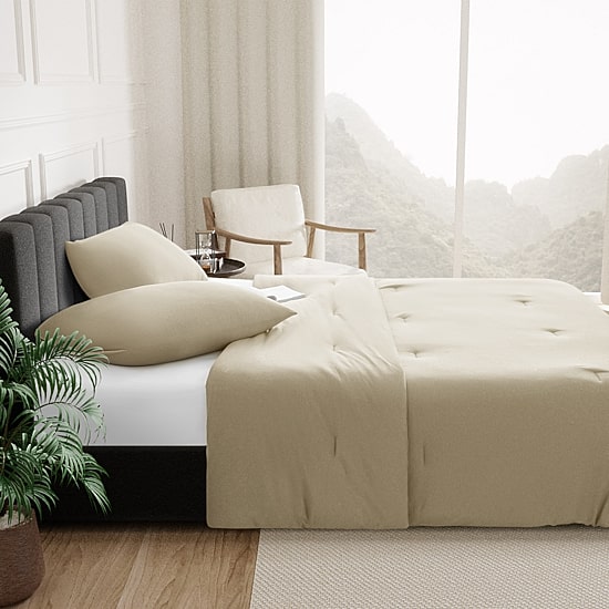 Awesome Home™ Soft Jersey Comforter Set ZZ Top Midweight Reversible Easy Care Comforter Set