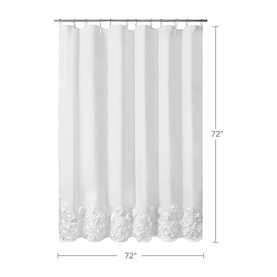 Awesome Home™ Floral Ruffle Shower Curtain