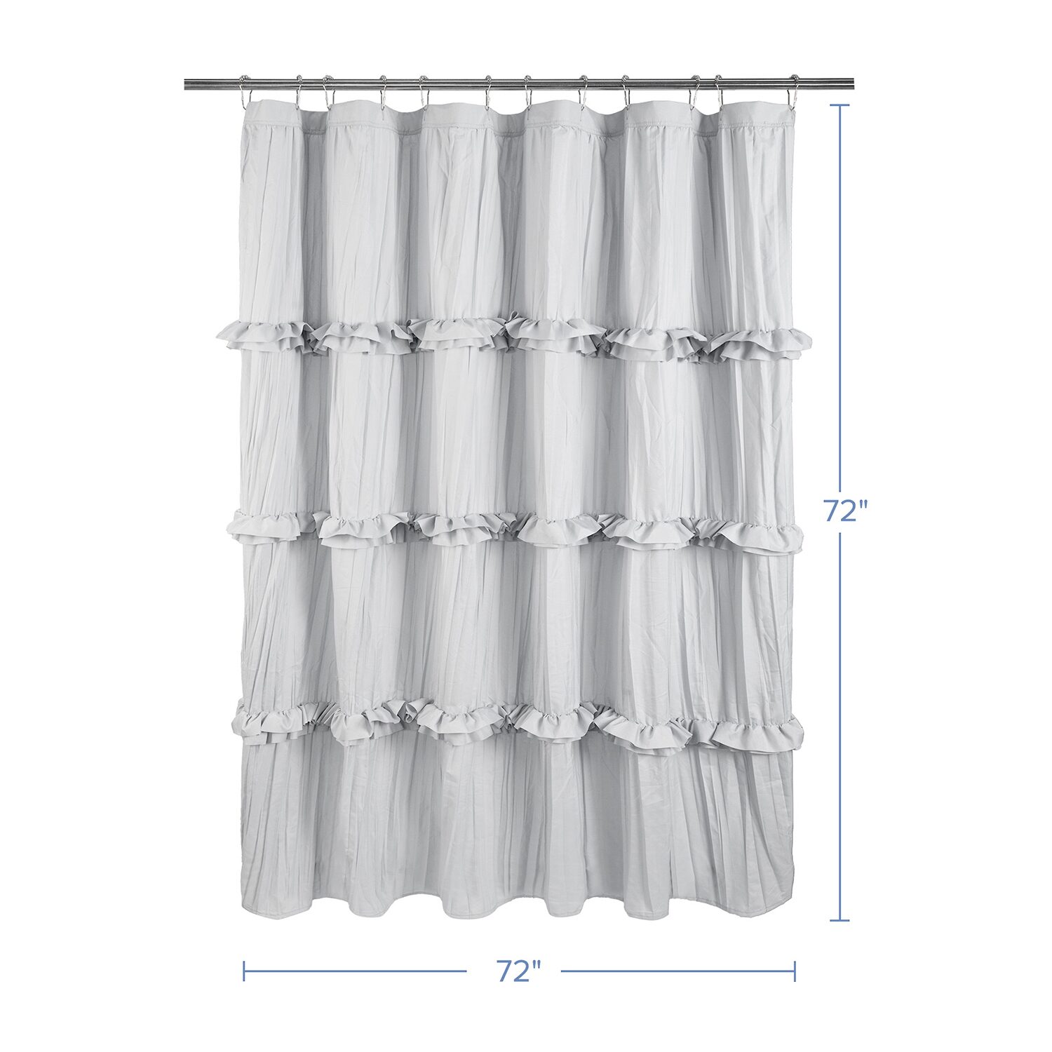 Awesome Home™ Recycled Ruffles And Pleats Shower Curtain