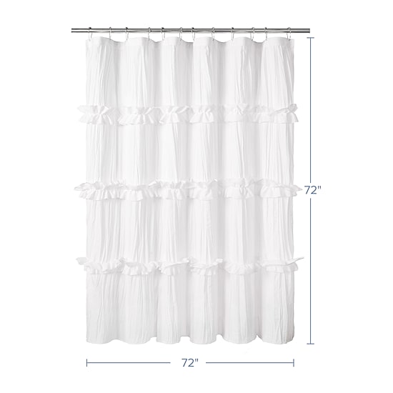 Awesome Home™ Recycled Ruffles And Pleats Shower Curtain