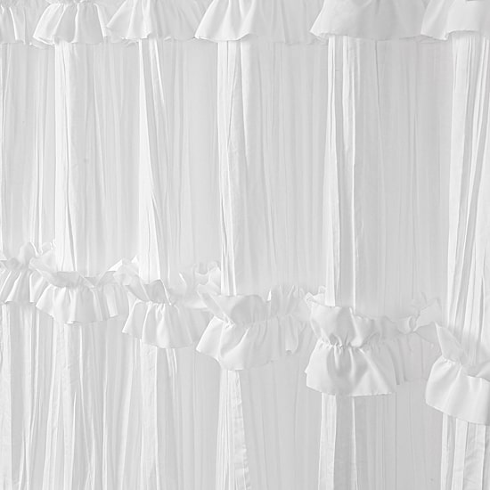 Awesome Home™ Recycled Ruffles And Pleats Shower Curtain