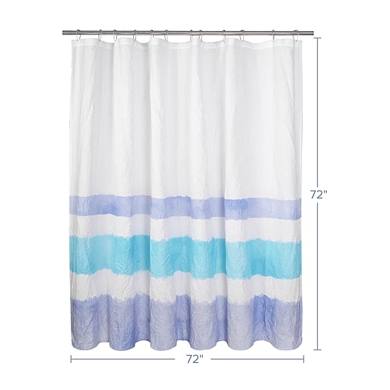 Awesome Home™ Crinkle Stripe  Recycled Shower Curtain