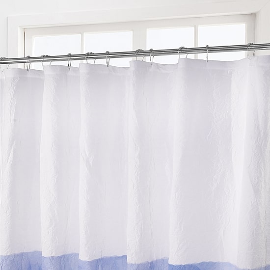 Awesome Home™ Crinkle Stripe  Recycled Shower Curtain