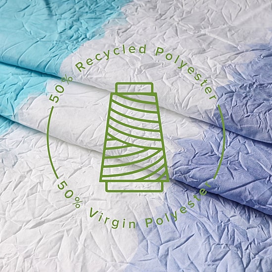 Awesome Home™ Crinkle Stripe  Recycled Shower Curtain