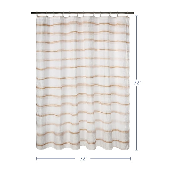 Awesome Home™ Wavy Stripe Recycled Shower Curtain