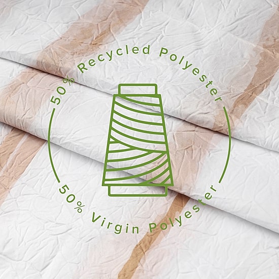 Awesome Home™ Wavy Stripe Recycled Shower Curtain