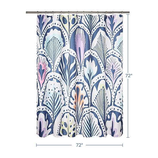 Awesome Home™ Boho Feathers Shower Curtain