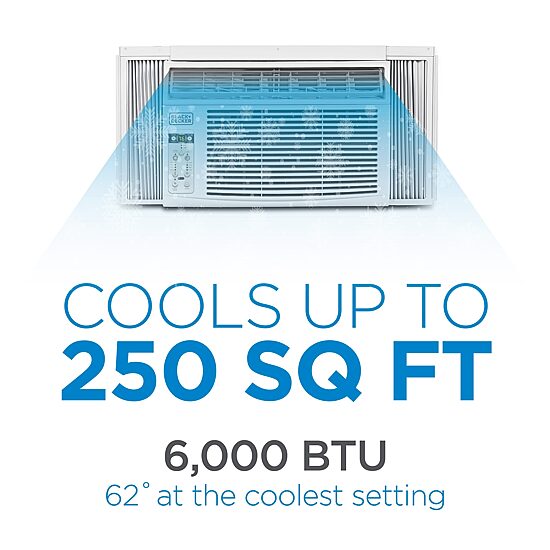 Black+Decker 6000 Btu Ac Window A/C