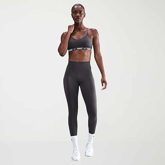 Nike Womens High Rise Knit Active Skinny Full Length Leggings