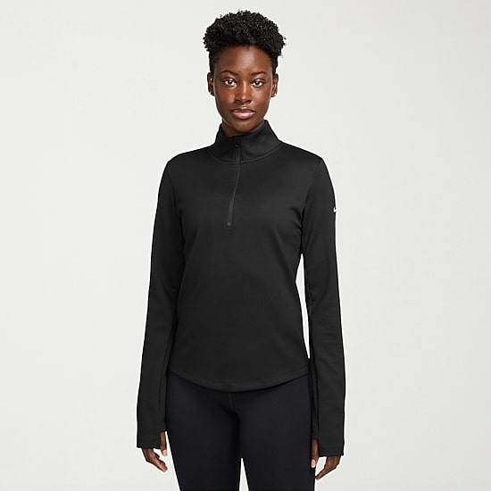 Nike Womens Mock Neck Long Sleeve Active Quarter-Zip Pullover