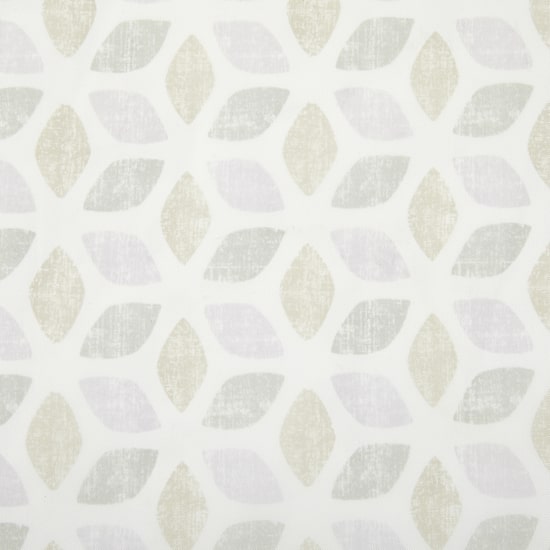 Home Expressions Lisette Geometric Print Rod Pocket Sheer Single Curtain Panel