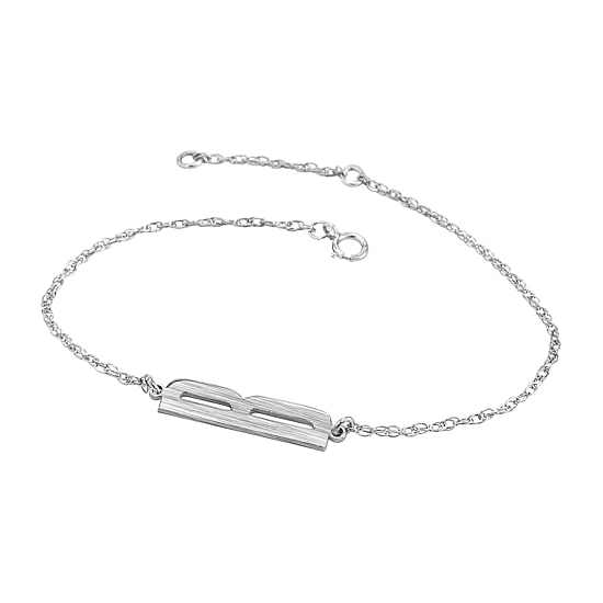 Personalized 7.25 Inch Rope Gold Chain Bracelet