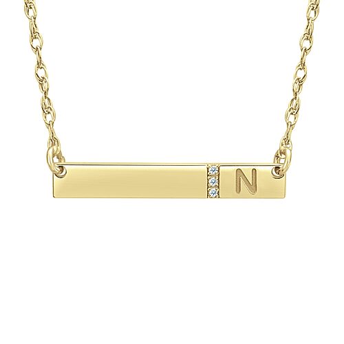 Womens White Diamond Accent 10K White Gold Pendant Necklace, One Size, Yellow