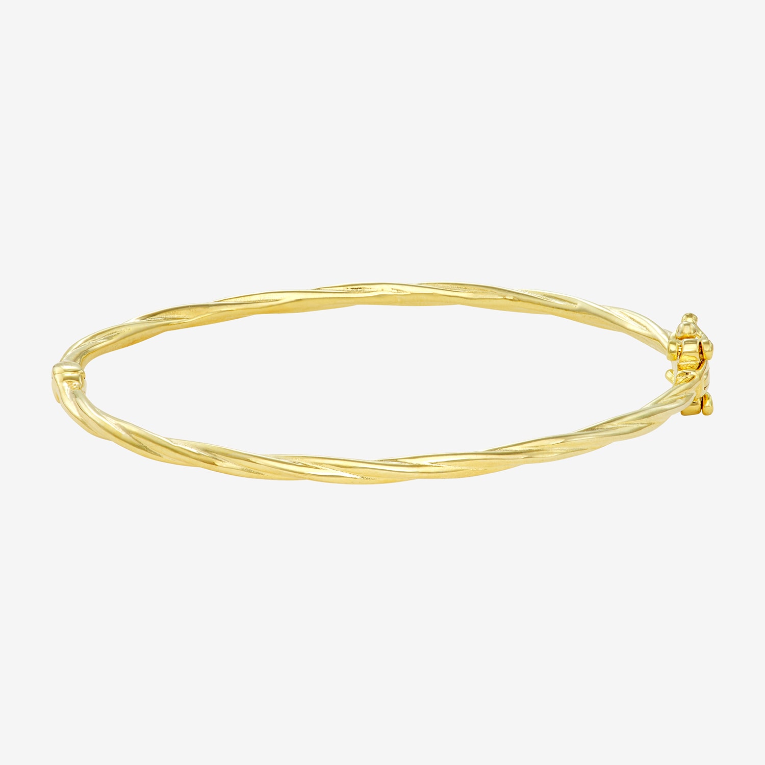 Girls 14K Gold Over Silver Bangle Bracelet