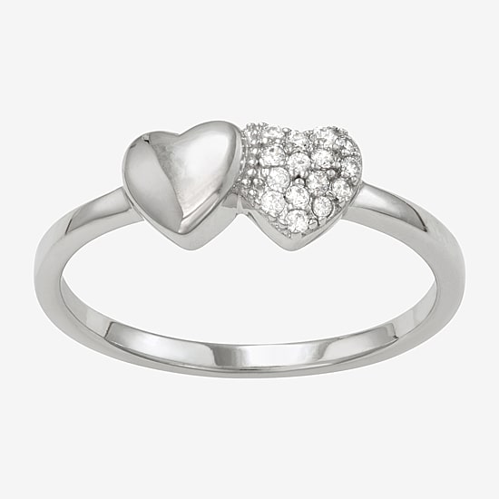 Girls 1/4 CT. Cubic Zirconia Sterling Silver Cocktail Ring