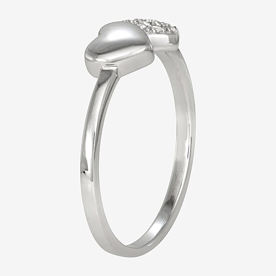 Girls 1/4 CT. Cubic Zirconia Sterling Silver Cocktail Ring