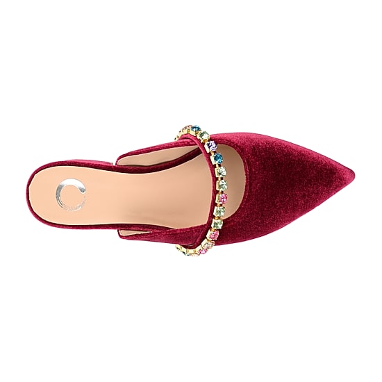 Journee Collection Jewel Womens Pointed Closed Toe Mules