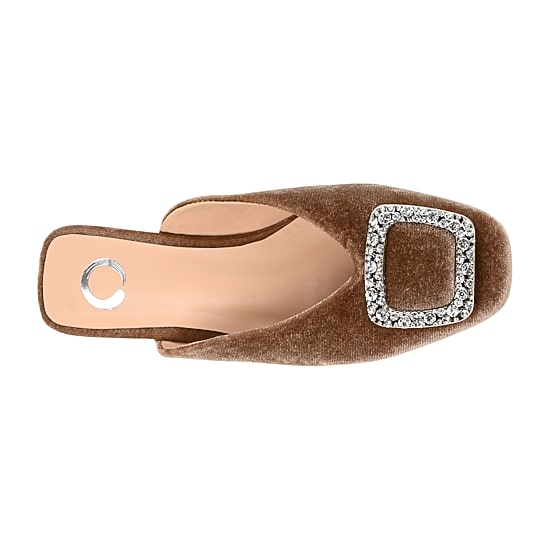 Journee Collection Sonnia Womens Square Closed Toe Mules
