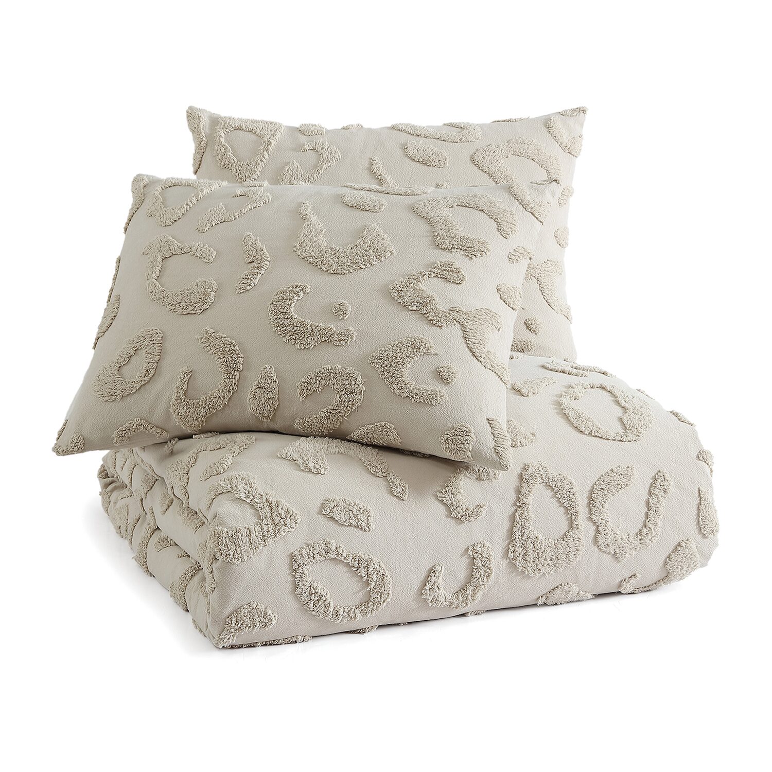 Peri Home Chenille Leopard Midweight Comforter Set
