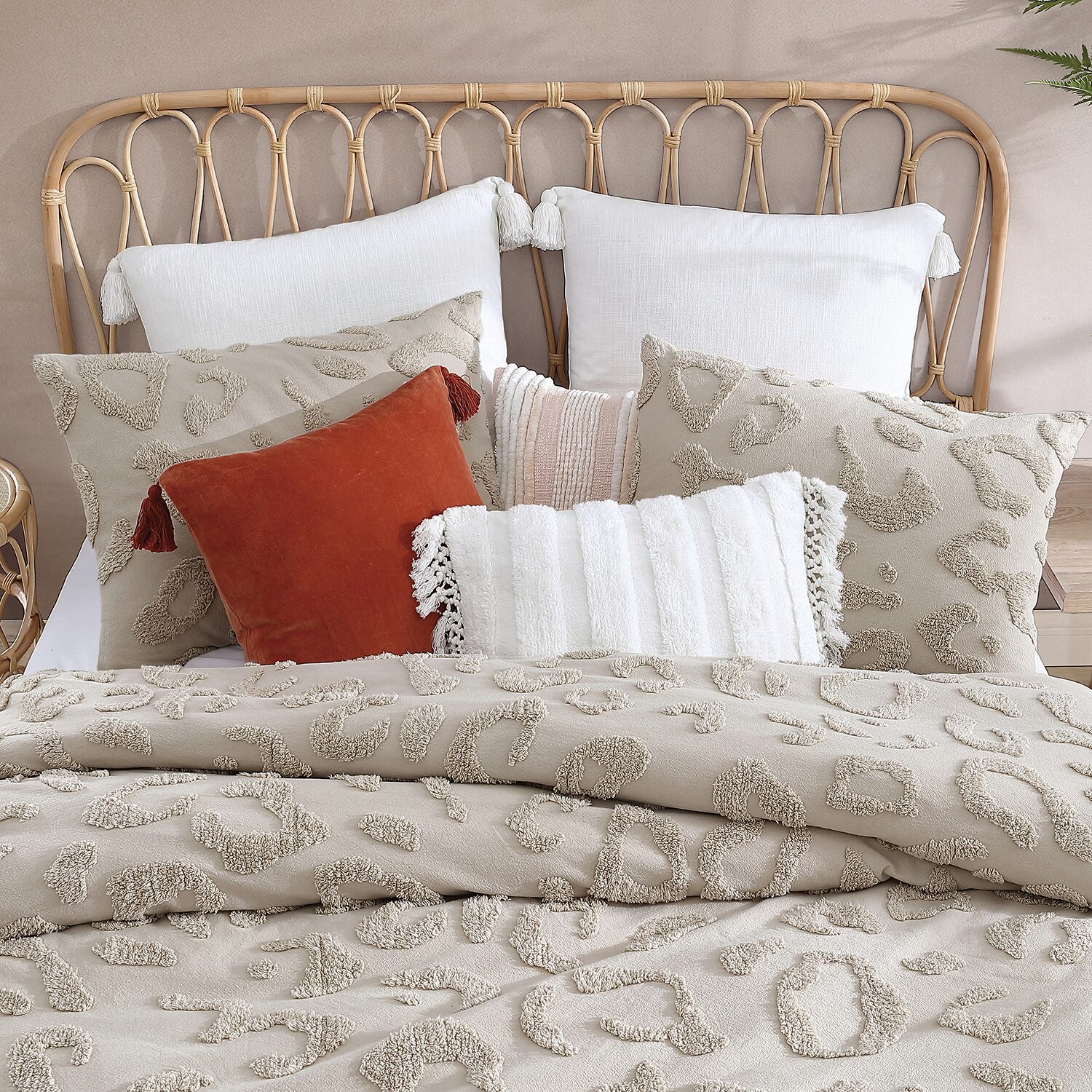 Peri Home Chenille Leopard Midweight Comforter Set